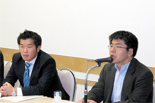hln200910280201 後藤氏(右)と朝倉氏