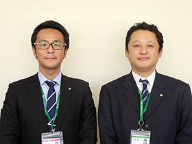 甲佐氏(右)と齋藤氏