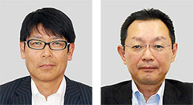 右から有働敦氏、馬田明氏