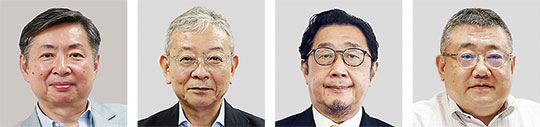 左から安部氏、田尻氏、岩月氏、原口氏