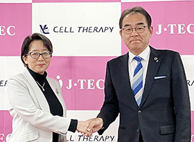 高橋社長(左)とJ-TECの畠社長
