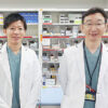 生島薬剤部長（右）と今月から出向した堀氏