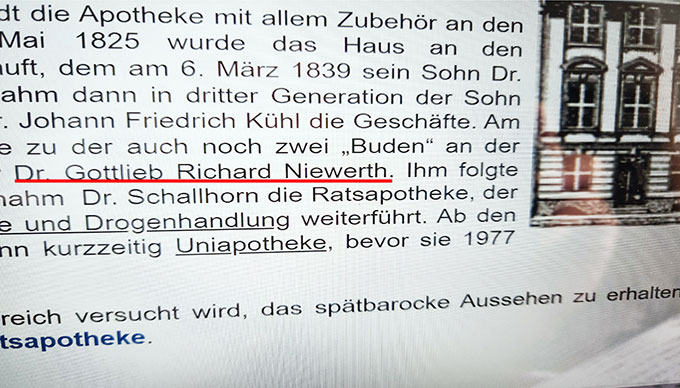 写真2　Niewerthの姓名