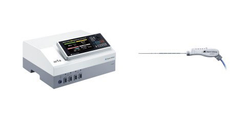 （左から）arfaジェネレータ、アクティブ電極
