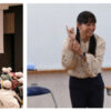 左:ものづくりの現場を学ぶ会社見学会、中央:小学校で講演を行うYUMIEさん、右:「きこえチェッカー」を体験
