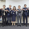 右2人目から岩月氏、塚本氏、藤井氏、和泉氏